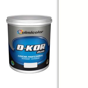 Pintura caucho d-kor clase B 1 galón blanco Quimicolor