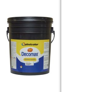 Pintura caucho decomax clase C cuñete (4 galones) blanco Quimicolor