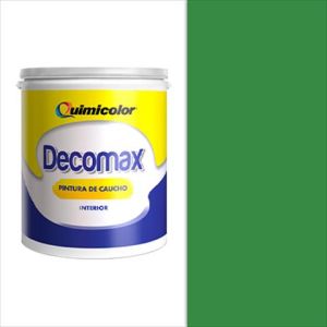 Pintura caucho decomax clase C 1 galón verde prado Quimicolor