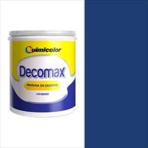 Pintura caucho decomax clase C 1 galón azul Quimicolor