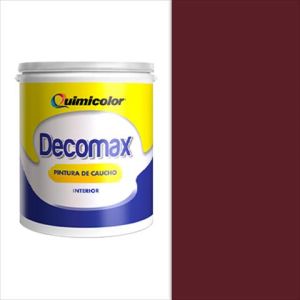 Pintura caucho decomax clase C 1 galón vinotinto Quimicolor