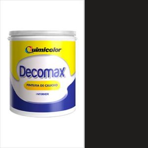 Pintura caucho decomax clase C 1 galón negro Quimicolor