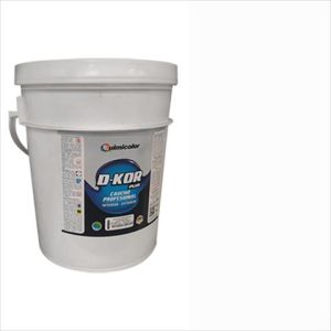 Pintura caucho d-kor clase B cuñete (4 galones) blanco Quimicolor