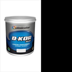 Pintura caucho d-kor clase B 1 galón negro Quimicolor