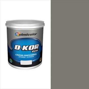 Pintura caucho d-kor clase B 1 galón gris claro Quimicolor