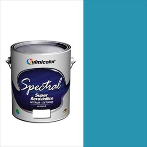 Pintura caucho spectral clase A 1 galón azul cabreales Quimicolor