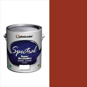Pintura caucho spectral clase A 1 galón rojo bandera Quimicolor