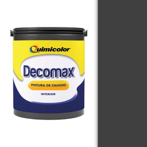 Pintura caucho decomax clase C 1 galón gris oscuro Quimicolor