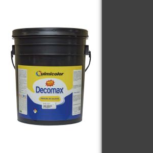 Pintura caucho decomax clase C cuñete (4 galones) gris oscuro Quimicolor