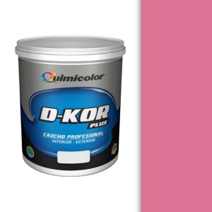 Pintura caucho d-kor clase B 1 galón rosado Quimicolor