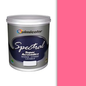 Pintura caucho spectral clase A 1 galón rosa galipan Quimicolor
