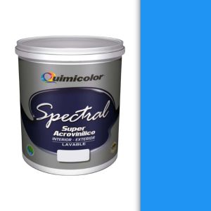 Pintura caucho spectral clase A 1 galón azul Quimicolor