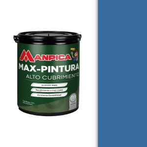 Pintura caucho max-pintura 1 galón azul indigo Manpica