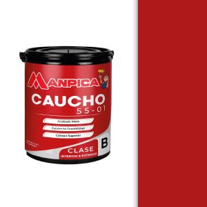 Pintura caucho 55-01 clase B 1 galón rojo oscuro Manpica