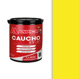 Pintura caucho 55-01 clase B 1 galón amarillo girasol Manpica