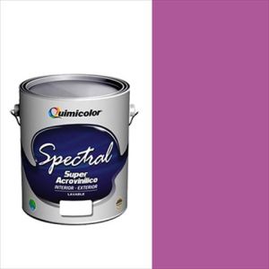 Pintura caucho satinado spectral clase A 1 galón rosa silvestre Quimicolor
