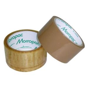 CINTA DE EMBALAJE MARRON CAUCHO 48MMX35M MORROPAC. CELOVEN