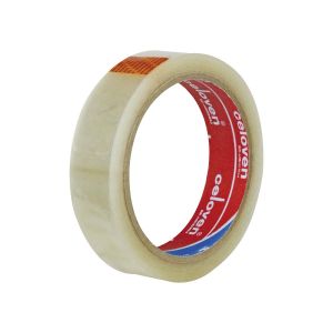 Cinta autoadhesiva para oficina 1" x 50 m transparente Celoven