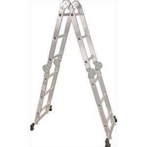 ESCALERA DE ALUMINIO Y ACERO 12 TRAMOS. TEZZA