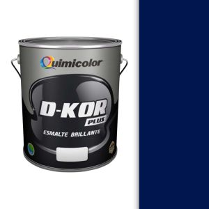 Pintura esmalte brillante d-kor clase B 1 galón azul colonial Quimicolor