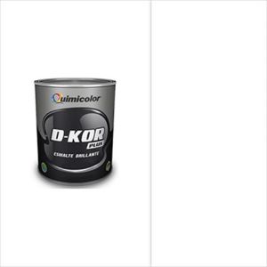 Pintura esmalte brillante d-kor clase B 1/4 galón blanco Quimicolor