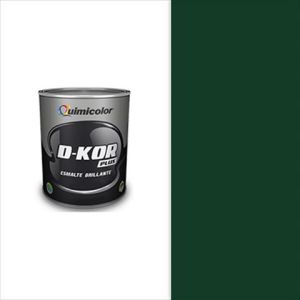 Pintura esmalte brillante d-kor clase B 1/4 galón verde intenso Quimicolor