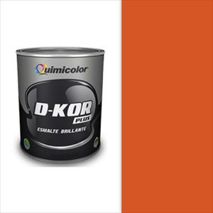 Pintura esmalte brillante d-kor clase B 1 galón naranja Quimicolor