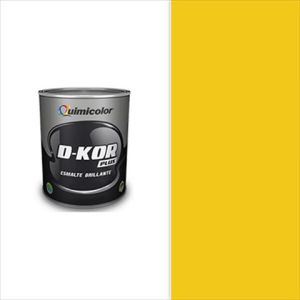 Pintura esmalte brillante d-kor clase B 1/4 galón amarillo valencia Quimicolor