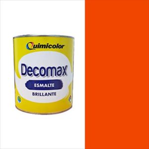 Pintura esmalte brillante decomax clase C 1 galón naranja Quimicolor