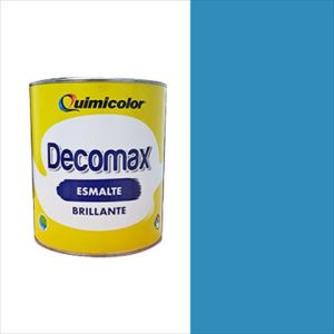 Pintura esmalte brillante decomax clase C 1 galón azul Quimicolor