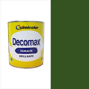 Pintura esmalte brillante decomax clase C 1 galón verde Quimicolor