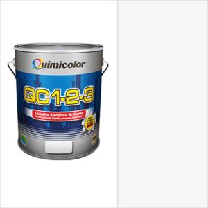 Pintura esmalte sintético brillante QC 1-2-3 clase A 1 galón blanco Quimicolor