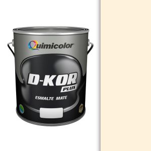 Pintura esmalte brillante d-kor clase B 1 galón marfil Quimicolor