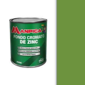 Fondo anticorrosivo cromato de zinc 1/4 galón Manpica