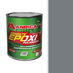 Pintura esmalte epoxi poliamida 1 galón gris Manpica