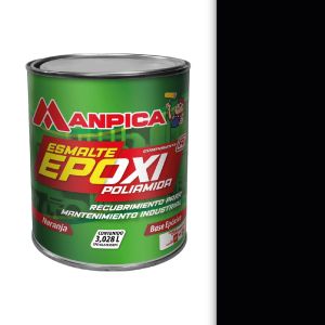 Pintura esmalte epoxi poliamida 1 galón negro Manpica