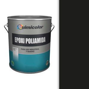 Pintura esmalte epoxi poliamida 1 galón negro Quimicolor