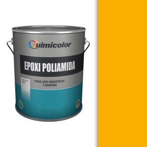 Pintura esmalte epoxi poliamida 1 galón amarillo señal Quimicolor