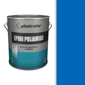 Pintura esmalte epoxi poliamida 1 galón azul celeste Quimicolor