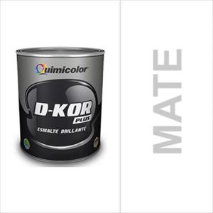 Pintura esmalte mate d-kor clase B 1 galón blanco Quimicolor