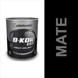 Pintura esmalte mate d-kor clase B 1 galón negro Quimicolor