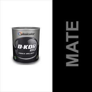 Pintura esmalte mate d-kor clase B 1/4 galón negro Quimicolor