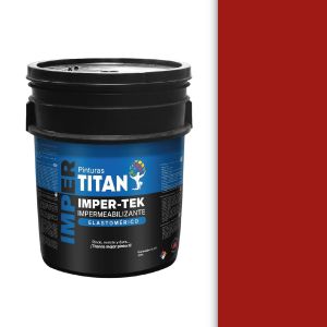 Pintura impermeabilizante imper-tek titan cuñete (5 galones) rojo Manpica