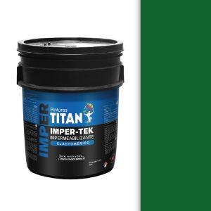 Pintura impermeabilizante imper-tek titan cuñete (5 galones) verde Manpica