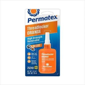 Trabarrosca removible de alta resitencia 10 ml anaranjado Permatex