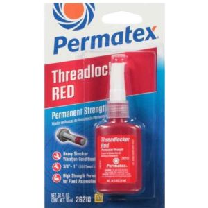 Trabarrosca de resistencia permanente 10 ml rojo Permatex