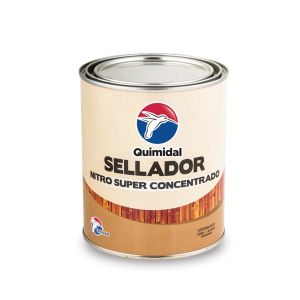 Sellador para madera nitro super concentrado 1/4 galón transparente Quimidal