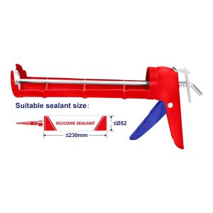 Pistola para silicon calafateo 9" Emtop