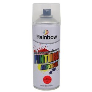 PINTURA SPRAY 1001 - ROJO FLOURESCENTE 400ML. RAINBOW
