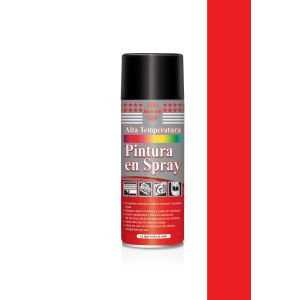 Pintura en spray alta temperatura rojo 400 ml Asmaco